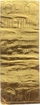 Vietnam | KIM-THANH Saigon-Hongkong-Hanoi-Pnompenh o.J Goldbarren / Goldplatte / Goldblech